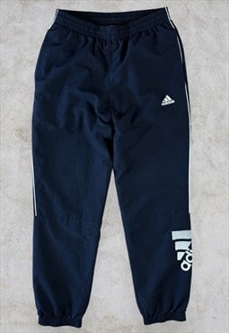 Adidas Tracksuit Bottoms Navy Blue Track Pants Men's Small