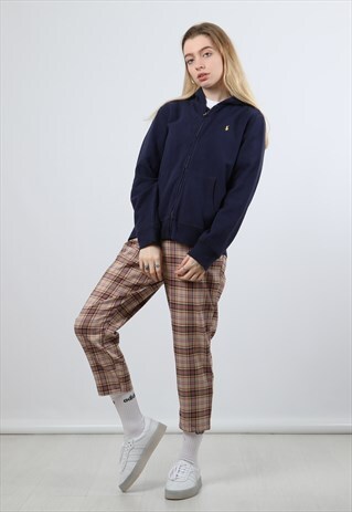 RALPH LAUREN NAVY LARGE ZIPPED HOODIE