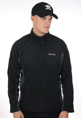 VINTAGE BERGHAUS 1/4 ZIP FLEECE SWEATSHIRT JUMPER