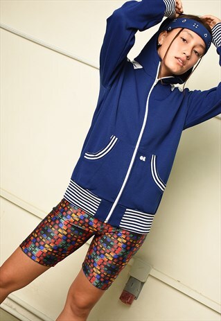 VINTAGE 70S RETRO SPORTS TRACKSUIT JACKET SWEATSHIRT HOODIE