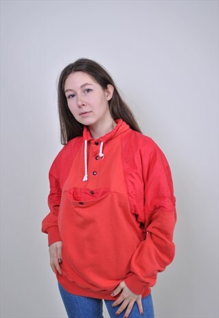 VINTAGE RED ANORAK, 90S TRAVEL LACE JACKET