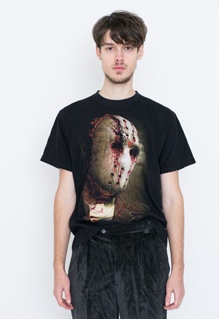 VINTAGE BLACK ROCK METALLIC T-SHIRT