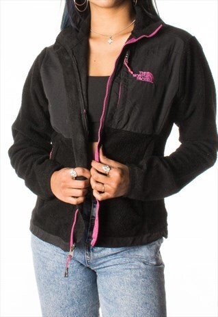THE NORTH FACE BLACK PURPLE DENALI FLEECE