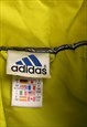 VINTAGE  ADIDAS PUFFER JACKET FULL ZIP UP GREEN LARGE