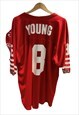 RARE SAN FRANCISCO 49ERS STEVE YOUNG JERSEY NO 8