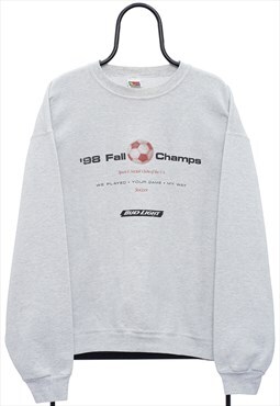 Vintage 90s Fall Champs Grey Sweatshirt Womens