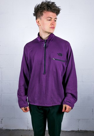 VINTAGE NORTH FACE 1/4 ZIP SWEATSHIRT