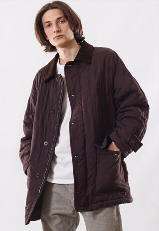 MENS BRIONI QUILTED JACKET COAT