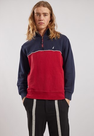VINTAGE NAUTICA 1/4 ZIP SWEATSHIRT