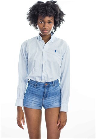 VINTAGE POLO RALPH LAUREN SHIRT LOGO 90S X 7.9
