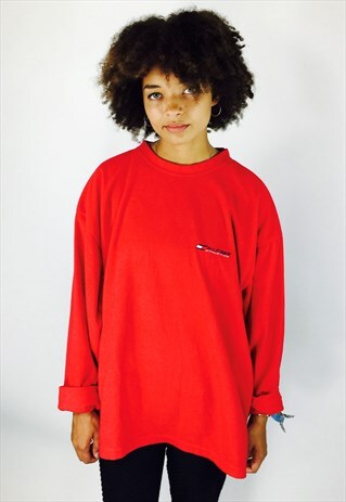 TOMMY HILFIGER EMBROIDERED FLEECE SWEATSHIRT