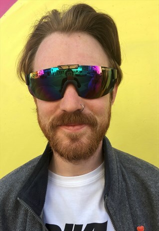 VINTAGE 90S UNISEX SPORT FESTIVAL PETROL MIRROR LENS