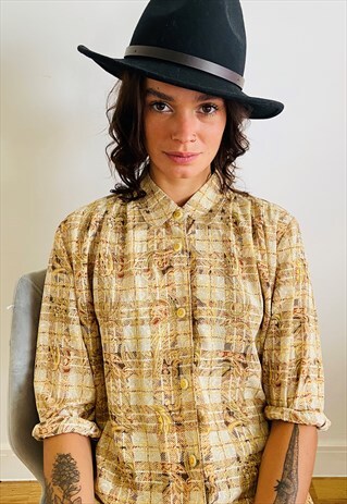 CHECK AND PAISLEY PRINTED SHIRT