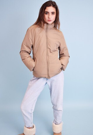 VINTAGE 90'S RETRO SPORTS NEUTRAL PUFFER PADDED JACKET