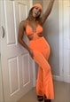 ORANGE MESH JUMPSUIT 