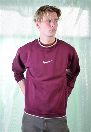 VINTAGE NIKE MAROON SWEATSHIRT