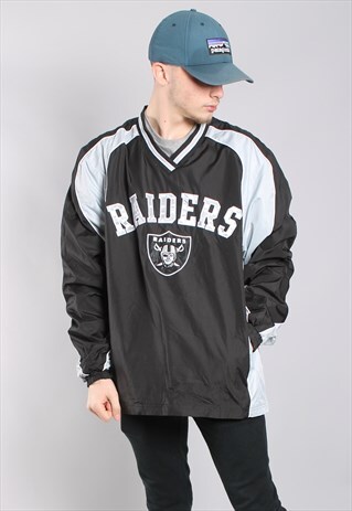 VINTAGE OAKLAND RAIDERS WINDBREAKER SWEATSHIRT