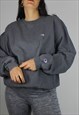 VINTAGE CHAMPION SWEATSHIRT JUMPER W LOGO FRONT & SLEEVE