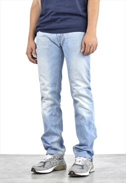 Acne Studios Blue Denim Pants Jeans