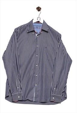 Vintage  Paul & Shark Long Sleeve Shirt Striped Look Blue