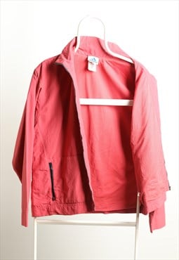 Vintage Adidas Windbreaker Logo Jacket Red 