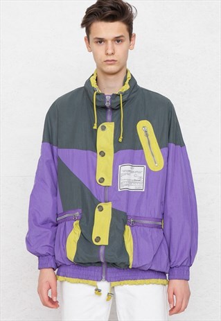 VINTAGE PURPLE SHELL JACKET