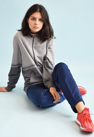 90'S RETRO ATHLEISURE SPORTS TRACKSUIT MONOCHROME JACKET