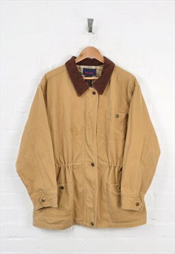 Vintage Workwear Field Jacket Tan Ladies Large