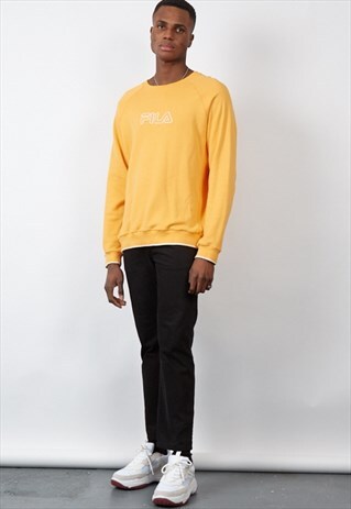 VINTAGE 90'S FILA ORANGE SWEATSHIRT