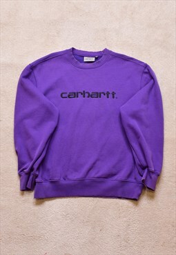 Carhartt Purple Embroidered Sweater
