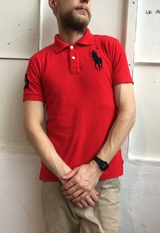 VINTAGE 90' COOL AMAZING RALPH LAUREN UNISEX POLO SHIRT