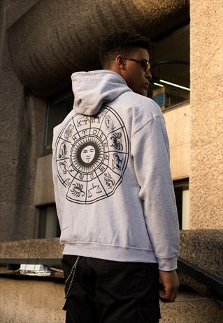 ZODIAC WHEEL GREY HOOD