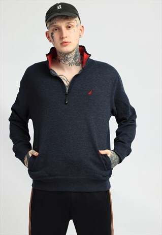 VINTAGE NAUTICA 1/4 ZIP SWEATSHIRT