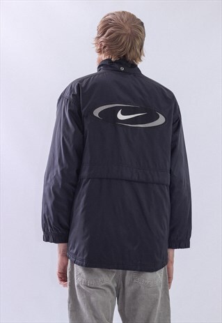 VINTAGE MENS NIKE BIG LOGO SWOOSH WINTER JACKET