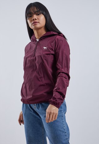 VICTORIA'S SECRET 1/4 ZIP WINDBREAKER JACKET