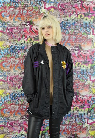 VINTAGE ADIDAS SHELL JACKET/WINDBREAKER. BRANDED SPORTSWEAR.