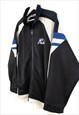 VINTAGE FILA TRACK JACKET IN BLACK L