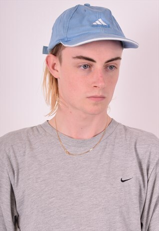 ADIDAS MENS VINTAGE CAP ONE SIZE BLUE 90S