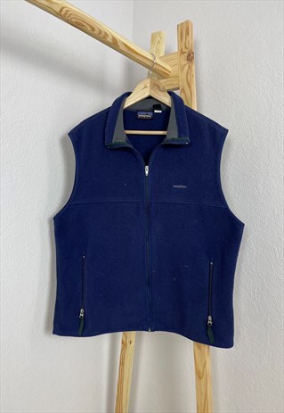 MENS VINTAGE 90S PATAGONIA FLEECE VEST FULL ZIP GILET