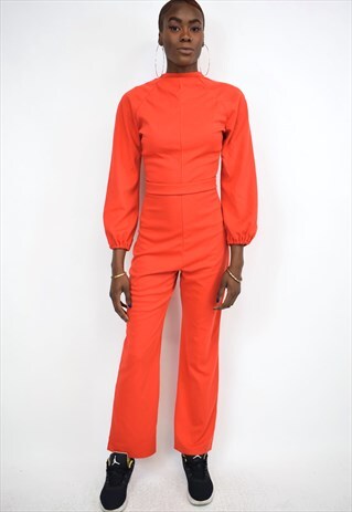 VINTAGE 90S ORANGE/RED JUMPSUIT
