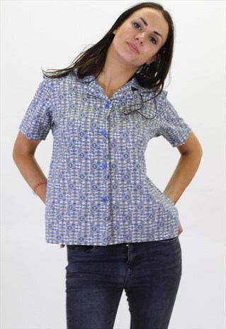 VINTAGE ABSTRACT PATTERN FESTIVAL SHIRT