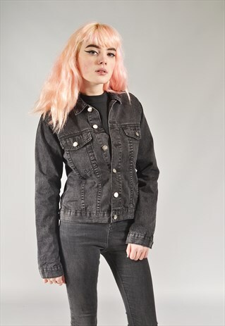 VINTAGE CHEAP MONDAY CHARCOAL DENIM JACKET