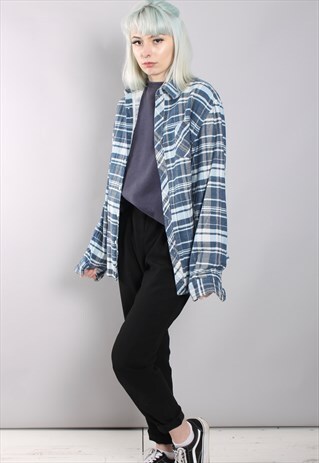 VINTAGE CHECK FLANNEL SHIRT