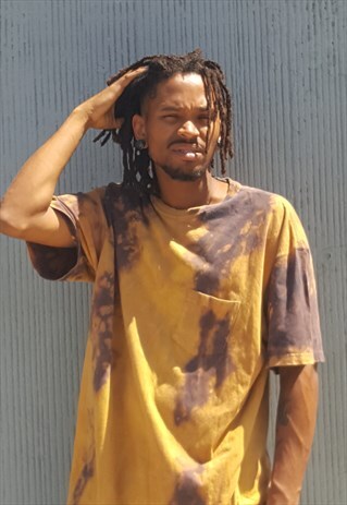90S SKATER GRUNGE BLEACHED SHORT SLEEVE TEE XL