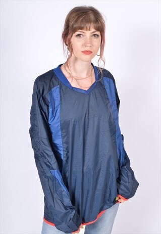 VINTAGE ADIDAS WINDBREAKER SWEATSHIRT BLUE
