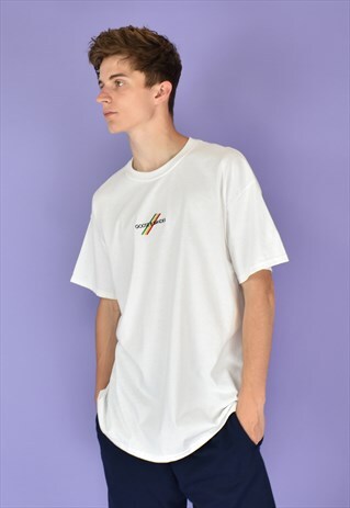 G&G UNISEX WHITE ORIGINAL MULTI LINES S/S TEE