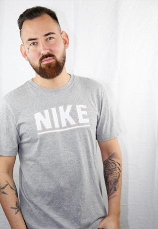 VINTAGE NIKE GREY SPORT GREY T-SHIRT