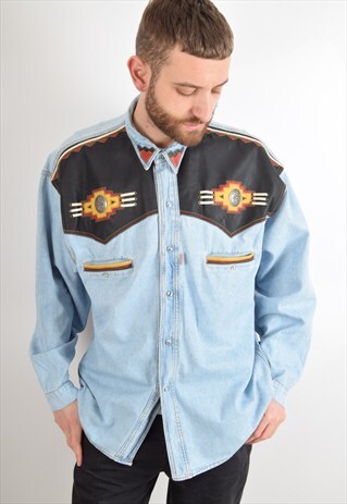 VINTAGE SHIRT DENIM COWBOY 90'S (1931)
