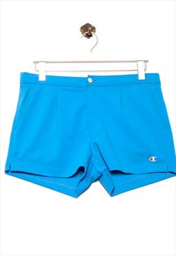 Vintage Champion Shorts Logo Stick Blue