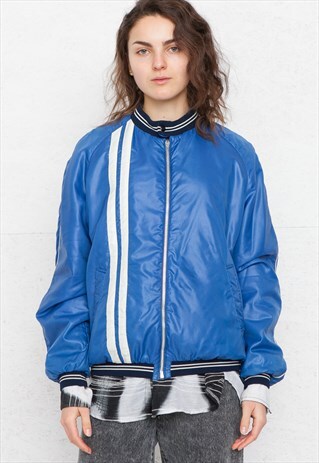 VINTAGE BLUE BOMBER JACKET